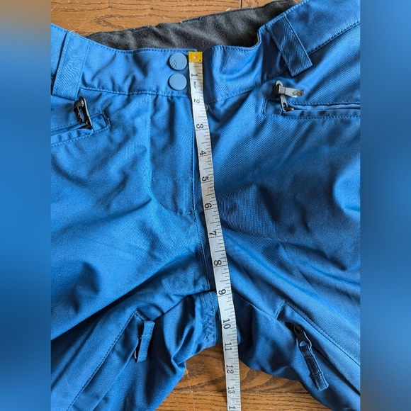 RIPZONE thermal fleece insulated ski/snowboarding/snow pants blue women's size M - Picture 12 of 13